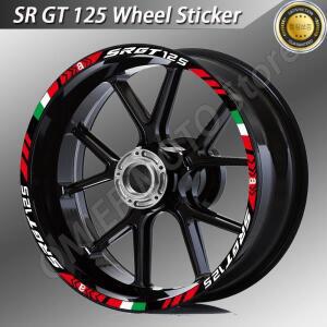 SRGT125용 SR GT 125 오토바이 휠 림 스티커 반사 허브 스트라이프 테이프 액세서리 방수 데칼