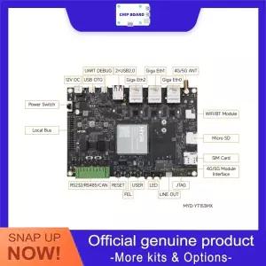 MYiR MYC-YT153MX 코어 보드 Allwinner T153MX 쿼드 코어텍스 A7 1.6GHz 산업용 CPU 모듈 3개의 기가비트 L