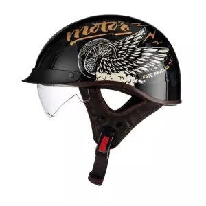 빈티지 오토바이 헬멧 반모 경량 비틀 스타일 하프페이스