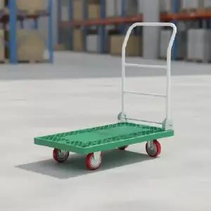 특대형 PVC 접이식 구르마 5인치 바퀴 물류 운반용 핸드카트 손수레