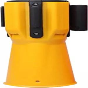 접이식 교통 콘 토퍼 테이프 및 보행자 구역 차단을 위한 2M6.6피트 배리어 벨트 자동 리바운드 안전 군중