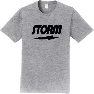 로고 인퓨전 애슬레틱 헤더 티셔츠 90 면 스톰 볼링 블랙 디자인 00BC