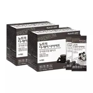 뉴트리디데이 다이어트 단백질 쿠키앤크림 쉐이크 25g X 14포 2박스