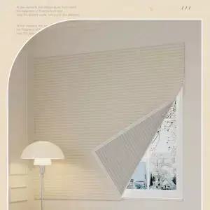 꿀렁꿀렁 벌집 암막 스마트 블라인드 콤비 조명 조절 리모컨