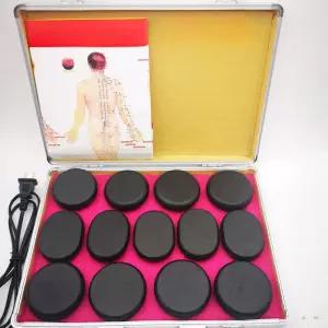 핫스톤 마사지돌 세트 그린 마사지돌세트 스톤 전신 안마돌 마사지 소형 안마용 경락 테라피