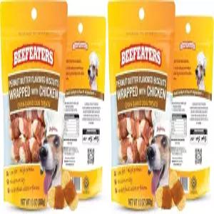 치킨 개 간식으로 포장된 비피터스 땅콩버터 비스킷 13온스2팩