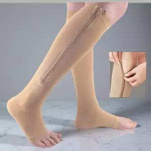 하지 정맥류 압박 스타킹 밴드 종아리 다리 관리 지퍼형 스포츠
