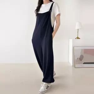 [유어하젤] 마리오 조거 오버롤 와이드 점프슈트_S4676