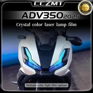 혼다 ADV350 2025 헤드 라이트 필름 벌집 레이저 훈제 검정색 스티커 수정 부품 액세서리