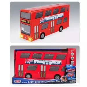 불빛나는 모형차 영국 관광버스 어린이 완구 장난감차 남자아이