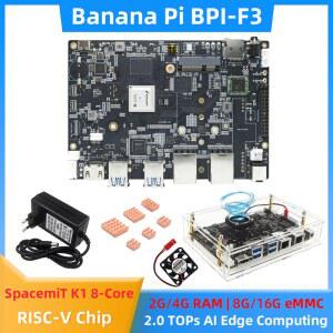 바나나 파이 BPI F3 SpacemiT K1 8 코어 RISC V 칩 2G/4G LPDDR4 8G/16G eMMC 2 0 TOPs AI 컴퓨팅 산업 등급 개발 보드