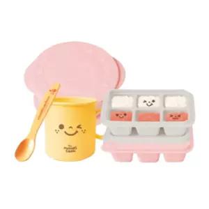 마더스콘 유아식기 이유식 준비물 선물 세트 핑크