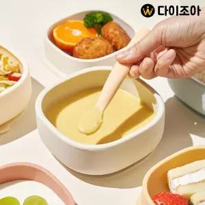 모윰 실리콘 플레이트 흡착볼/자기주도 이유식 흡착볼/500ml(색상랜덤)