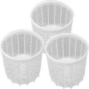 페트리스토르 3pcs 치즈 제조용 부드러운 몰드 1.25QT - 중간 홈메이드 용품 크림 폼 파라 퀘소 프레스코