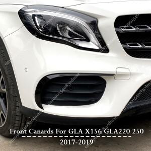 프론트 범퍼 에어 벤트 카나드 스플리터, 메르세데스 벤츠 GLA 클래스 X156 GLA220 250 2017 윈드 나이프