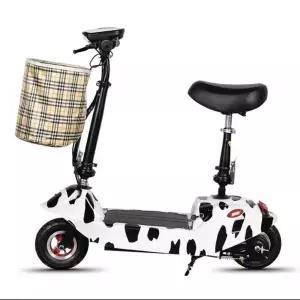 앉아서 타는 전동 초경량 세발 스쿠터 이륜 킥보드