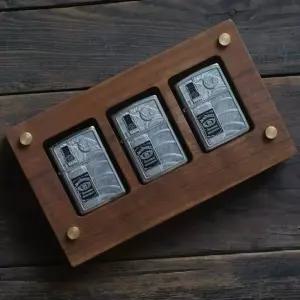 지포라이터 수집상자 방진 블랙 케이스 컬렉션 디스플레이