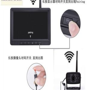 7인치 컬러 모니터 720P 2.4Ghz 무선 자동차 후방 카메라 12-24V 역방향 화면