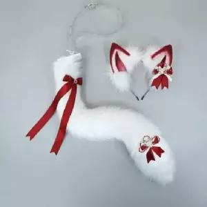 구미호 꼬리 코스튬 일본여우 에스티 방울 연극 할로윈 신사 졸사컨셉 분장