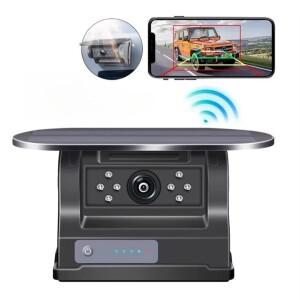 신형 5G 와이파이 HD 차량용 카메라 태양광 패널 100M 마그네틱 무선 AI 사각지대 경보 백업 시스템 버스