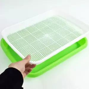 실내 채소 재배 2단 수경 재배기 트레이 새싹 키우기 가정용 원예 도구