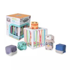 말랑한 삑삑소리 아기 동물블록 어린이 블럭놀이 블럭교구 블럭