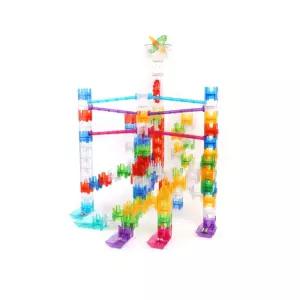 신나는 창의블록 건축교구 레일큐브 92p 돌아기장난감 감각발달 3세