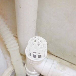 2개 PVC 발코니 지붕 배수구 필터 야외 방지 배수관 커버 낙엽 메쉬 빗물 다운스파우트