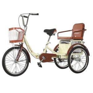 어른 성인용 세발자전거 20인치 블랙 듀얼체인 6단 오프로드 마실 세발 모리 싱글체인