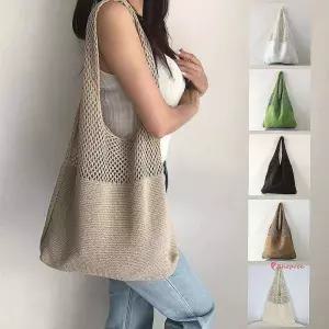 그물 도트 라탄백 코바늘네트백가방 여름 망사 니트백 비치ghi612