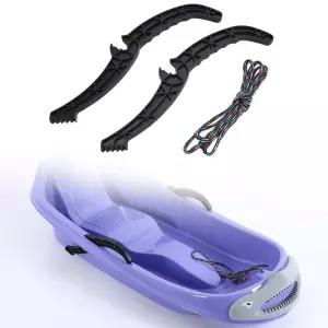 1쌍 스키 썰매 브레이크 패드 논슬립 잔디 슬라이드 야외 스포츠