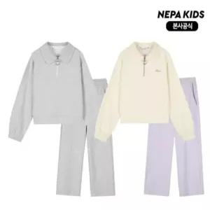 [국내백화점] 네파키즈 여아 운동복 선물 카라 맨투맨 인기 세트 츄리닝복