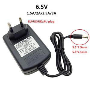 범용 6.5 V 3A 전원 공급 장치, 1.5A 2A 2.5A 볼트 AC DC 어댑터, 220V 110V-6.5 AU 영국 미국 EU 플러그 5