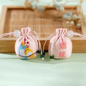 평안 장식품 연분 새해 방울 핸드폰 복주머니 양수 실용 전통 노리개장식 활용 보자기 하강