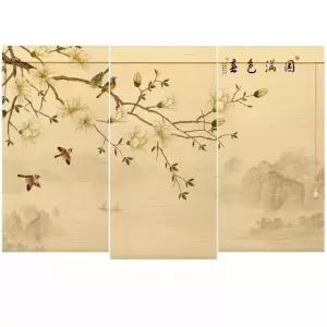 산수화 블라인드 대나무 커튼 일본식 에스티 인테리어 그림