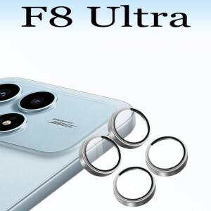 샤오미호환 POCO F8 용 Matel 링 카메라 보호대 울트라 유리 렌즈 3D 디자인 풀 커버 1/2 피스