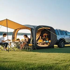 차박텐트 원터치 자동 팝업 도킹 쉘터 차량용 카 타프 SUV 트렁크 낚시