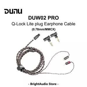 DUNU DUW02 PRO 업그레이드 이어폰 케이블, Q-Lock Lite 3.5mm + 4.4mm 플러그, Litz Wire MMCX 0.78mm