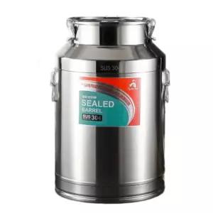 발효 우유통 대용량 스테인레스 저장통 35리터 밀봉 치즈 제조 보관용 스틸