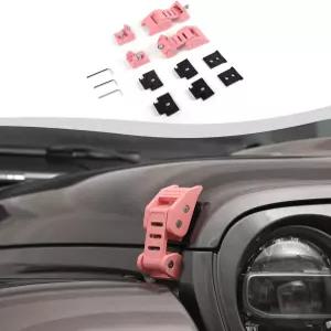 SQQP 후드 래치 스테인리스 스틸 캐치 키트 2007-2018 지프 랭글러 JK JKU/2018-2025 JL JLU 글래디에이터