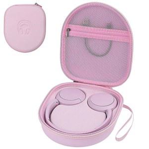 [미국배송] 소니 WH-CH520 JBL 튜닝 라이브 670NC 무선 헤드폰용 PERFCAGE 헤드폰 케이스 메시 포켓 수납 케이블이 있는 하드 EVA 온이어 보호 케이스(핑크)