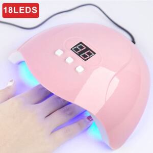 네일 건조기 기계 휴대용 USB 케이블 가정용 램프 경화 손톱 광택 18pcs 비즈 UV LED