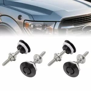 4 PCS 1.25인치 범퍼 퀵 릴리스 후드 핀 AUROLINE 유니버설 알루미늄 래치 키트 플러터 바운스 제거를 위한