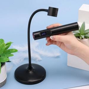 네일 용 UV 램프 2 in 1 휴대용 건조기 스탠드 LED 홈 살롱 미니 소형 라이트