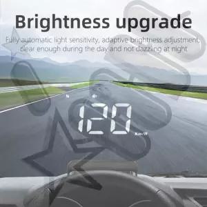 전자 헤드업 디스플레이 큰 글꼴 디지털 HUD 앞유리 프로젝터 GPS 속도 감지기 무선 알람 자동차 액세서리