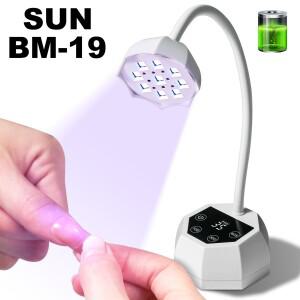 미니 소형 UV LED 네일 램프 충전식 드라이어 자동 감지 터치 컨트롤  건조 라이트 360 ° 굴곡 가능 데스