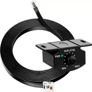 차량 증폭기용 스마일오션 유니버설 베이스 노브 4핀 원격 서브우퍼 볼륨 조절 대부분의 오디오 시스템과