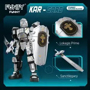 중세 기계식 조립 블록 세트 검과 방패가 있는 전사 로봇 장난감 수집용 장식 선물