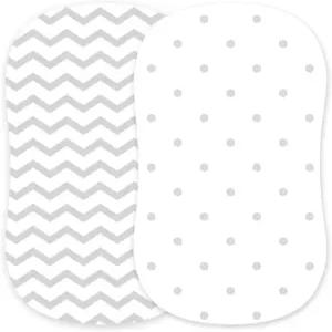 헤일로 피셔 프라이스 델타 그라코와 호환되는 바시넷 핏 시트 15 x 33 인치 타원형 직사각형 매트리스