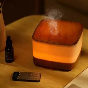 가정용 800ML 에센셜 오일 디퓨저 히말라야 아로마테라피 자동 꺼짐 기능이 있는 쿨 미스트 침실 사무실